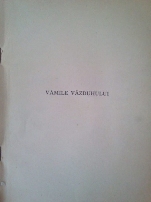 Matei Alexandrescu - Vamile vazduhului (1942)