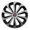 Set 4 capace roti Fame Gri-Negru cu inel R16, pentru gama auto Range Rover