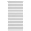 Jaluzea tip zebra gri deschis lățime țesătură 70,9 cm poliester
