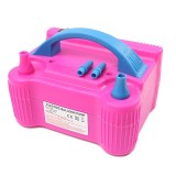Pompa electrica pentru umflat baloane, 600 w, roz cu albastru,