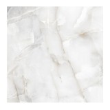 Gresie exterior / interior portelanata Onyx Sky, 60 x 60 cm, gri, lucioasa, rectificata, imitatie marmura