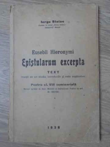 EUSEBII HIERONYMI EPISTULARUM EXCERPTA-IORGU STOIAN-232007