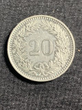 Moneda 20 rappen 1989 Elvetia, Europa