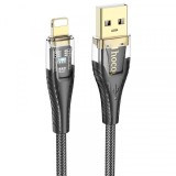 Cablu Date si Incarcare USB-A - Lightning HOCO U121, 18W, 1.2m, Negru