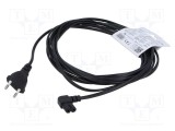 Cablu SAVIO 2x0,75mm2 CEE 7/16 (C) mufă IEC C7 mamă unghi PVC