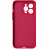 Husa silicon TPU Matte rosie pentru Apple iPhone 14 Pro Max