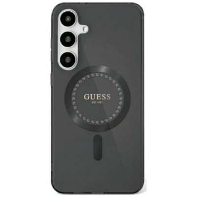 Husa pentru Samsung Galaxy S25 - Guess IML Rhinestones MagSafe (GUHMS25SPFTDTEK) - Black foto