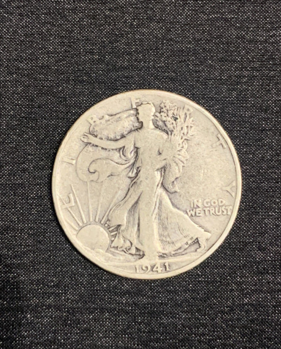 Moneda argint half dollar 1941D
