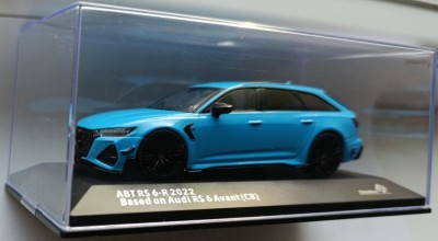 Macheta Audi ABT RS6-R C8 2022 albastru - Solido 1/43 foto