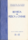 Romania, Revista de Fizica si Chimie, nr. 11-12/1981