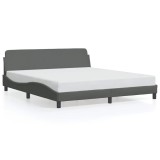 Cumpara ieftin Cadru de pat, Dover, gri inchis, 180x200 cm, textil