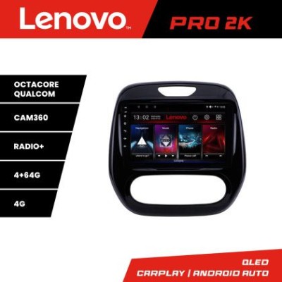 Navigatie Renault Captur Lenovo Kit-CAPTUR 8 core QLED 2K 4+64 360 Android Waze USB Navigatie Internet Youtube Radio CarStore Technology foto