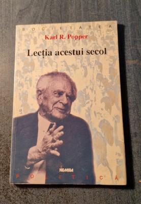 Lectia acestui secol Karl R. Popper foto