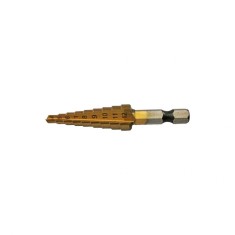 Burghiu metal hss titanat in trepte 4-12 mm DSH 155963