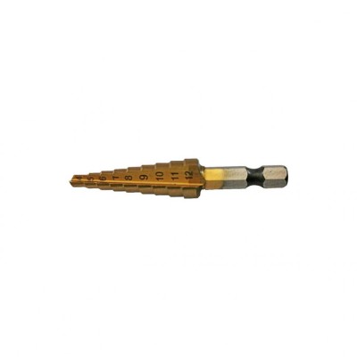 Burghiu metal hss titanat in trepte 4-12 mm DSH 155963 foto