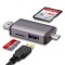 Cititor Carduri 3 in 1Micro USB 2.0 Tip C la SD Ad. Micro SD TF