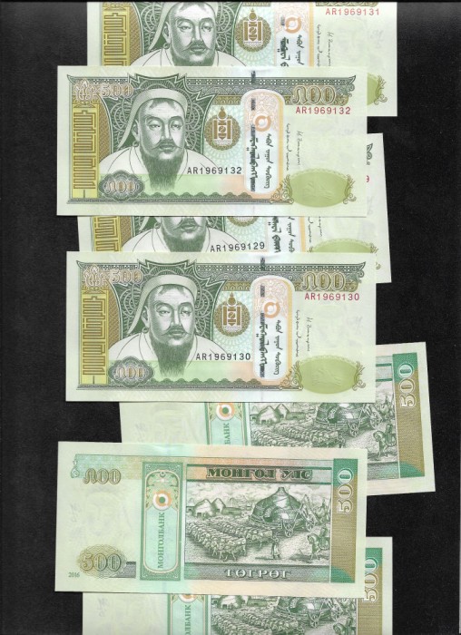 Mongolia 500 tugrik 2016 unc pret pe bucata