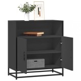 VidaXL Bufetă neagră 68x35x76 cm lemn prelucrat