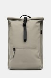 Rains rucsac Rolltop Rucksack W3 culoarea verde, mare, uni, 13320