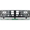 Set 2 bucati, suport numar inmatriculare argintiu Skoda II, Autohelix MSA
