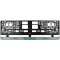 Set 2 bucati, suport numar inmatriculare argintiu Skoda II