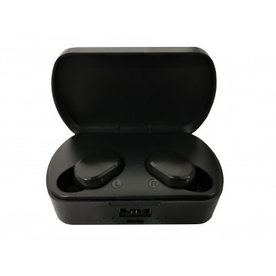 Casti Bluetooth elSales ELS-TWS-10 , distanta maxima 10 metri , dock incarcare , negru foto