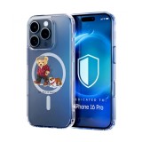 Husa pentru iphone 16 pro max, atasare magnetica, magsafe, go for a walk, clear
