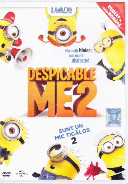 DVD animatie: Despicable me 2 - Sunt un mic ticalos 2 ( dublat in lb. romana )