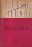 Ion Ghica - Documente literare inedite