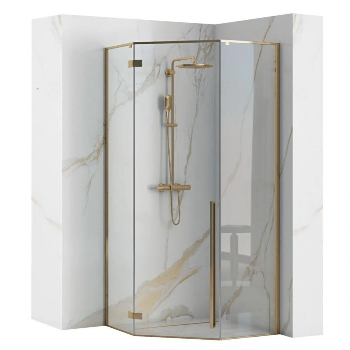 Cabina de dus DIAMOND GOLD 90x90 cm