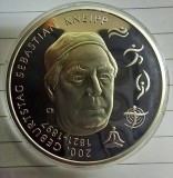 (A71) MONEDA DIN ARGINT GERMANIA - 20 EURO 2021, LIT. G, 200 ANI NASTEREA LUI SEBASTIAN KNEIPP, STARE PROOF