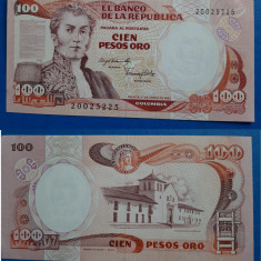 bancnotă _ Columbia _ 100 pesos _ 1983 _ UNC