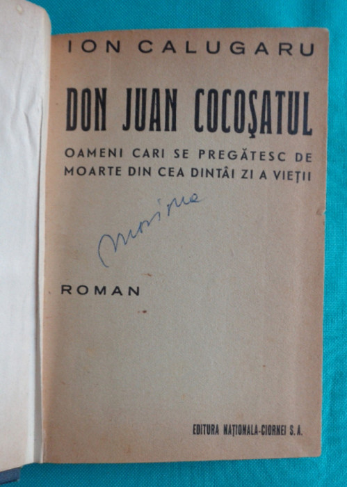 Ion Calugaru &ndash; Don Juan Cocosatul ( avangarda )( prima editie )