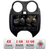 Navigatie Nissan Micra 2010-2014 Android Ecran 720P Quad Core 2+32 carplay android auto CarStore Technology