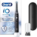 Periuta de dinti electrica Oral-B iO6 cu Tehnologie Magnetica si Micro-Vibratii, Inteligenta artificiala, Display led interactiv, Senzor de presiune S