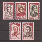 Franta 1961 - Actori și actrițe franceze, MNH