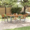 VidaXL Scaun pentru Grădină 6 pcs Maro 56 x 57 x 87cm 3284391