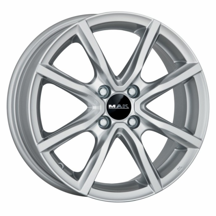 Jante TOYOTA IQ 7J x 17 Inch 4X100 et35 - Mak Milano 4 Silver - pret / buc Jante TOYOTA IQ 7J x 17 Inch 4X100 et35 - Mak Milano 4 Silver - pret / buc