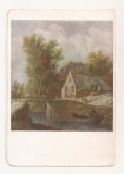 FA96 -Carte Postala- RUSIA -Jan van Goyen, Hut by the bridge - Exhibition art from Plish museums, necirculata 1962