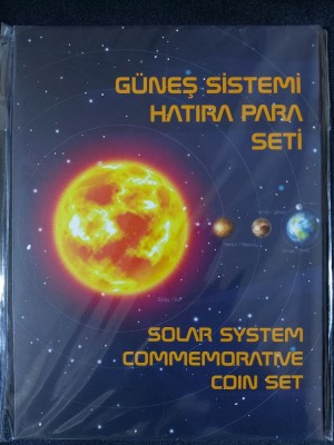Turcia 2023 - Set complet de 10 monede de 1 kuruş - Sistem solar foto
