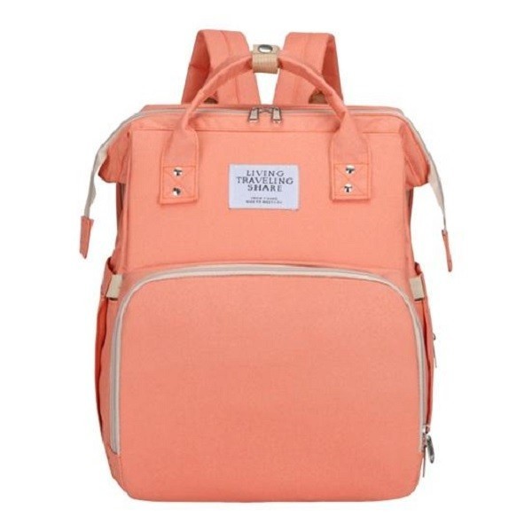 Rucsac multifunctional pentru mamici, flippy, cu patut pliabil si baza de schimbat, rezistent la apa, capacitate mare, usor, compartimente multiple, b