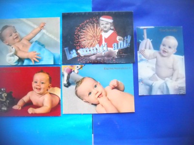 HOPCT LOT NR 990 COPII -5 CARTI POSTALE-NECIRCULATE foto