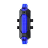 Cumpara ieftin Lampa stop LED pentru bicicleta cu incarcare USB,baterie 1200 mAh, albastru, Oem