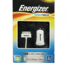 Incarcator auto + Cablu de date Energizer Hightech pentru iPod/ iPhone / iPad