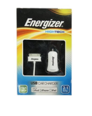 Incarcator auto + Cablu de date Energizer Hightech pentru iPod/ iPhone / iPad foto