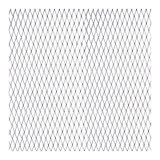 Grila spoiler Automax aluminiu argintie 100x25cm, ochi de 11x5 mm, 1 buc.