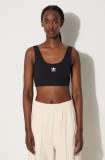 Adidas Originals sutien sport Trefoil Bra culoarea negru, IU2411