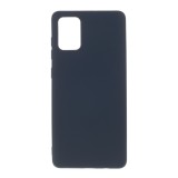 Husa protectie compatibila cu samsung a71 liquid silicone case albastru inchis