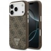 Husa MagSafe pentru Apple iPhone 17 Pro, Guess, 4G Triangle Logo, Maro Argintie