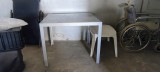 Cumpara ieftin Masa Sticle Metal 90 x 90cm